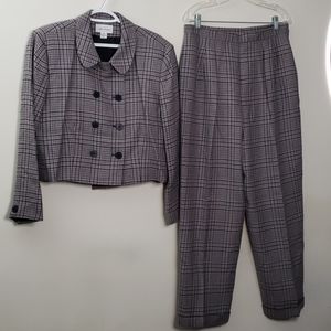 Jones Studio Vintage Wool Pant Suit Set Size 14/16